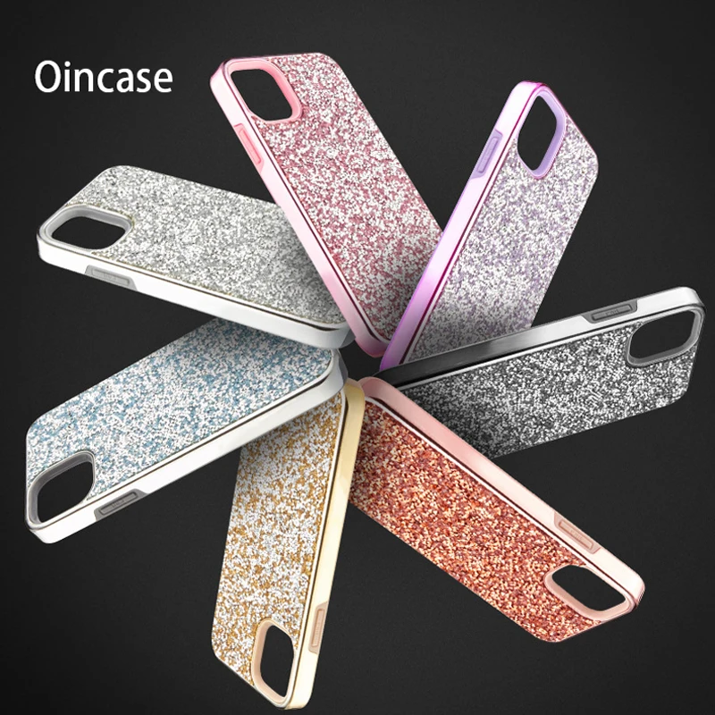 Oincase iphone XS Max XR Роскошный чехол из ТПУ со стразами для X 7 8 9 6 6S Plus 11 Pro |
