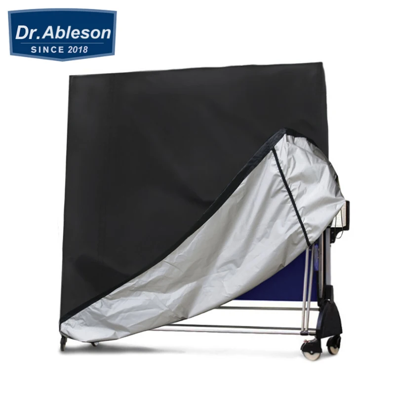 

Garden Outdoor Indoor Folding Ping Pong Table Tennis Cover Black Waterproof Anti-Dust Rain Sun Protective Storage Covers