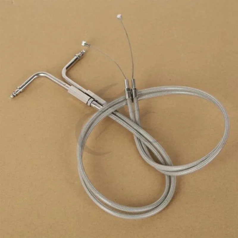 Кабель дроссельной заслонки из нержавеющей стали для мотоцикла 80/90/120/130 см Harley