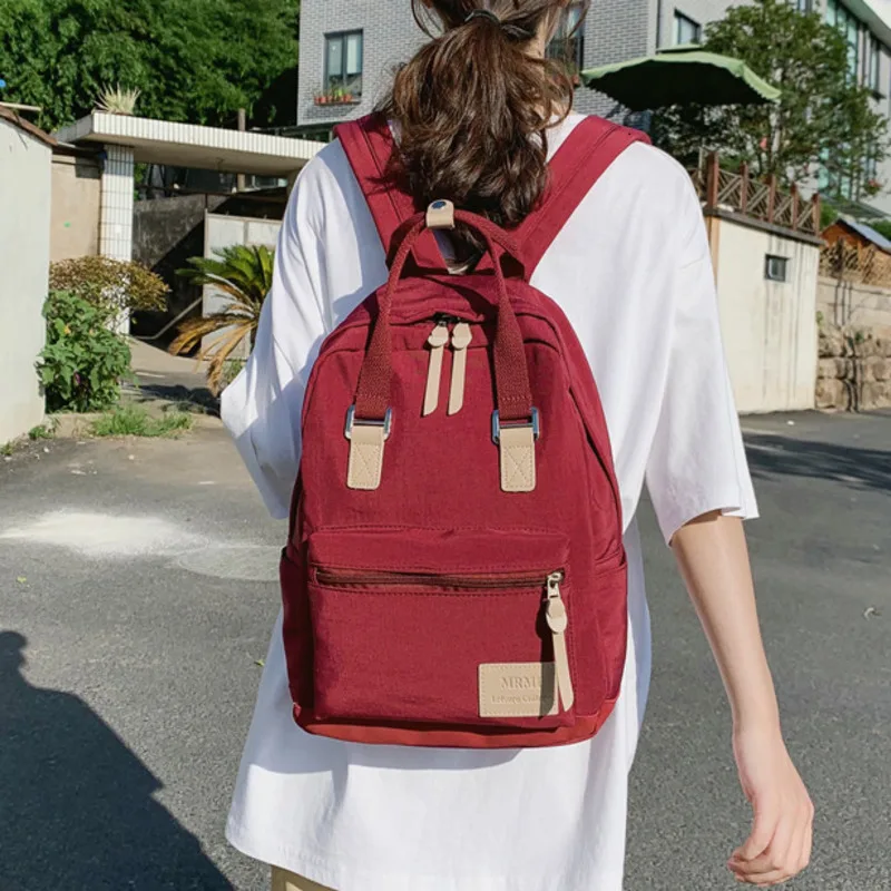 

2020 Fashion Women Backpack Leisure Travel Bag Waterproof Nylon Backpack For Teenage Girls School Backpack Bookbag Mochila