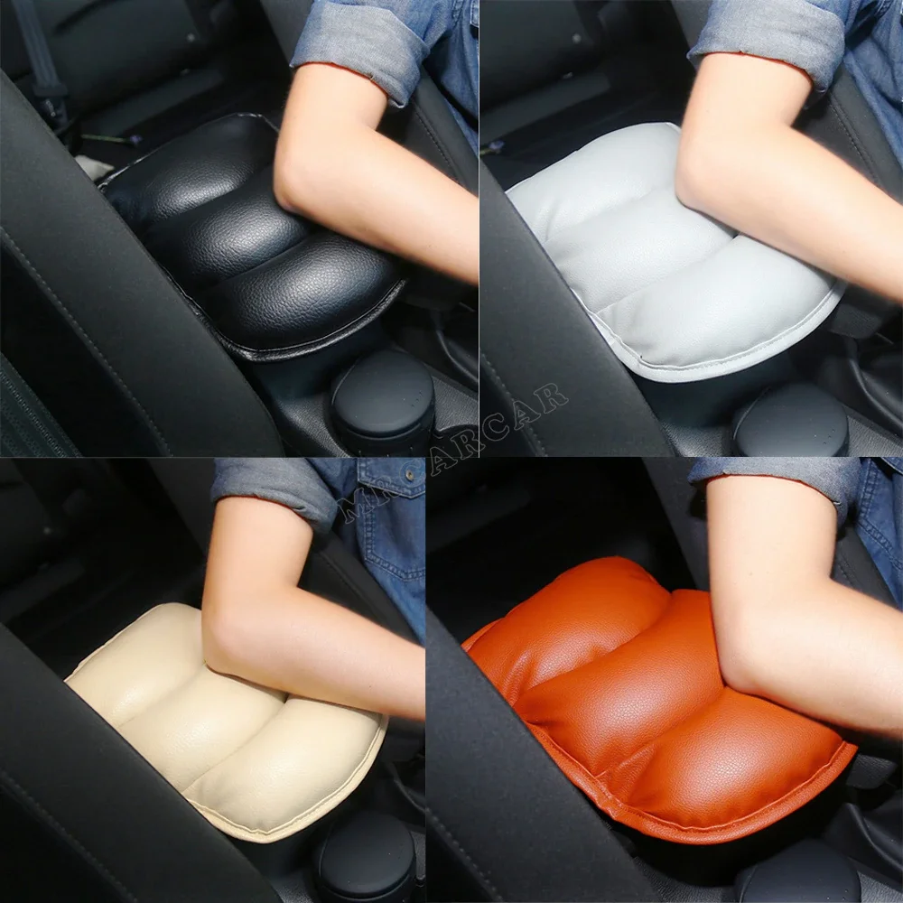 

PU Auto Console Central Armrest Soft Pad Cushion Mat For Universal Car Accessories Car Seat Box Padding Protective Soft Mats