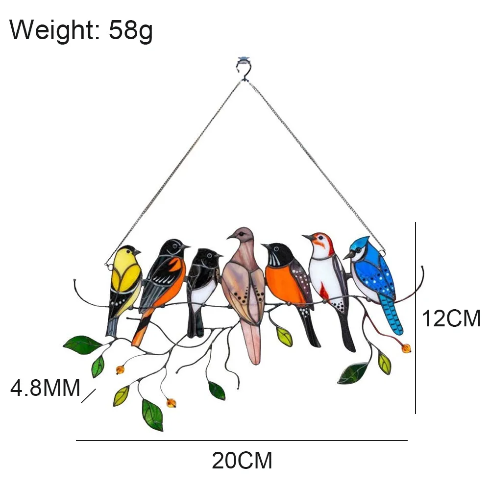 

Bird Hanging Line Bird Series Accessories Pendant Ornament Minitype Home Decoration Artificial Animal Garden Prop Ornament