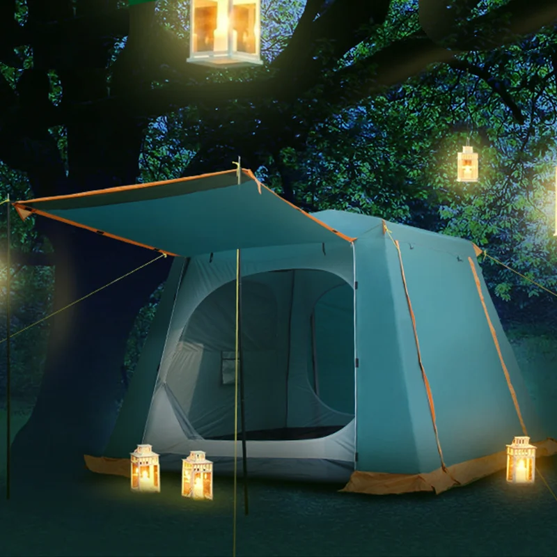 Verkaufen GRNTAMN Neue Ankunft 4-6 Person Kamel Automatische Schnell Öffnung Wasserdichte Sonnencreme Doppel Schicht Automatische Große Familie Zelt