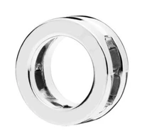 genuine 925 sterling silver charm smooth reflexions logo clip stopper lock beads fit pan bracelet bangle diy jewelry