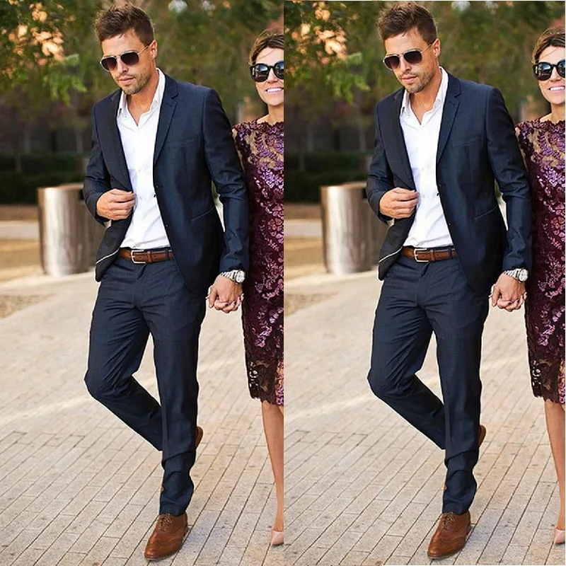 Темно синие свадебные костюмы индивидуальный заказ лучший мужской блейзер