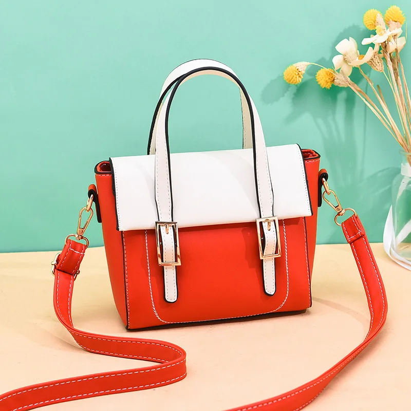 2019 Новая цветная контрастная сумка Большая вместительная через плечо | Багаж и