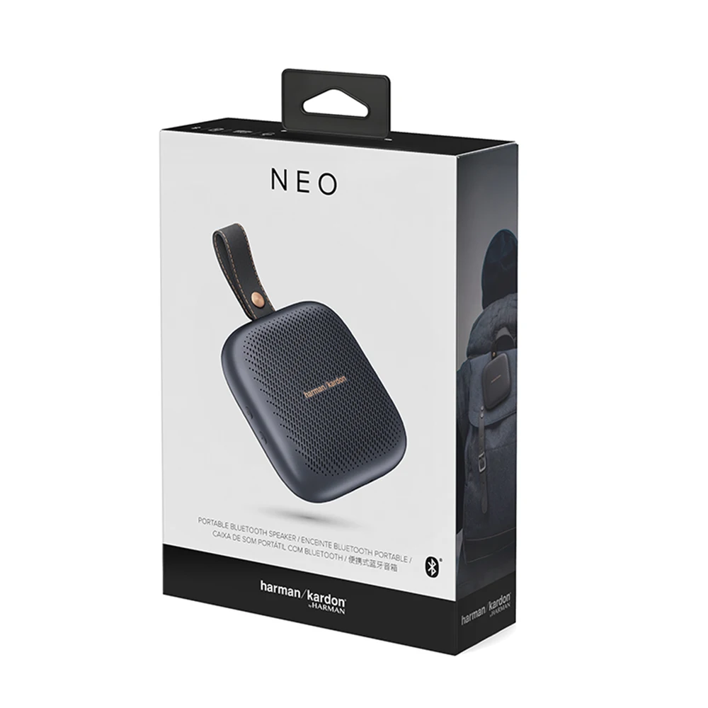 Гарман Кардон NEO Беспроводная миниатюрная колонка BT Портативная Bluetooth на открытом воздухе с защитой от воды IPX7, 10 часов аккумулятора, громкая связь с микрофоном.