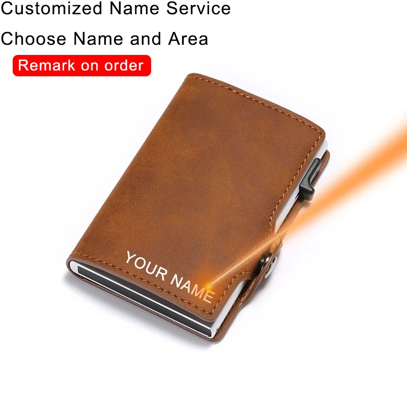 DIENQI Rfid мужской кожаный бумажник тонкий кошелек короткий маленький винтажный