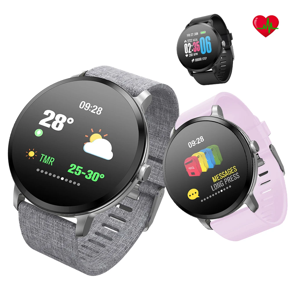 Модные мужские и женские умные часы с функцией отслеживания сердечного ритма сна