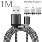 Магнитный кабель в оплетке для iPhone X, 7, 8, 6, Xs, XR, Samsung Galaxy S9, S10 Plus, S10e, 70, A7, J6, A8, 2018, M30