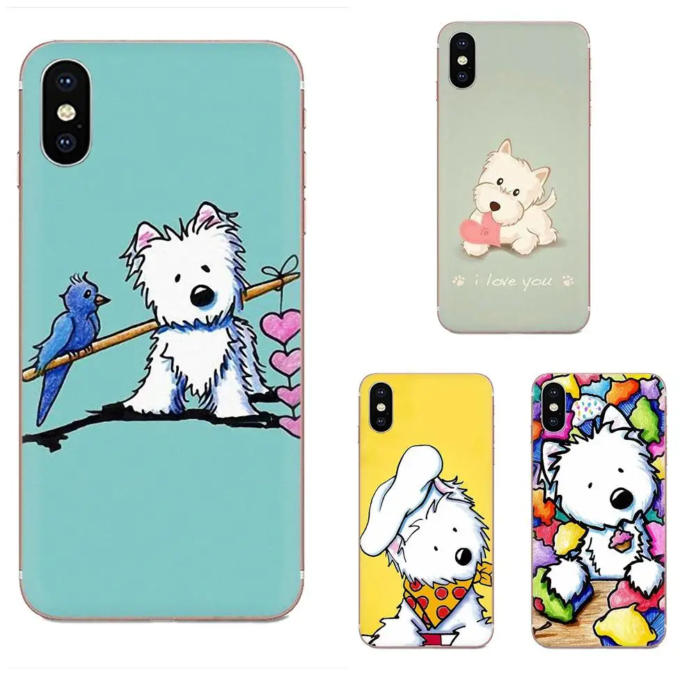 Резиновый чехол для мобильного телефона с рисунком из мультфильма Westie Dog HTC Desire | Бамперы -4000978850170