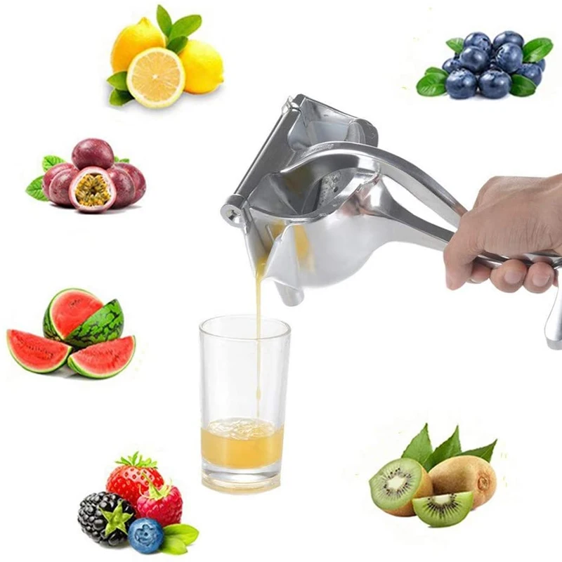 

Manual Juice Squeezer Aluminum Alloy Hand Pressure Orange Juicer Kitchen Household Portable Machine Squeezes Juicer Baby Fruit