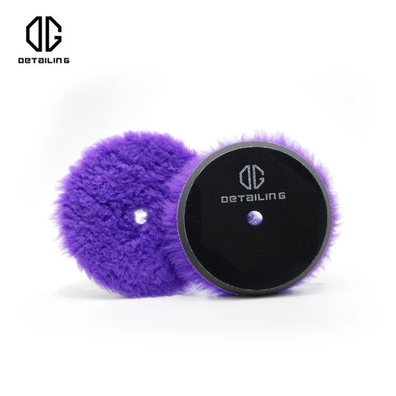 

DETAILING 3/5/6 inch Purple Woolen Polishing Pad Car Paint Polishing Buffing Wool Pad For Waxing Buffer Polisher Use