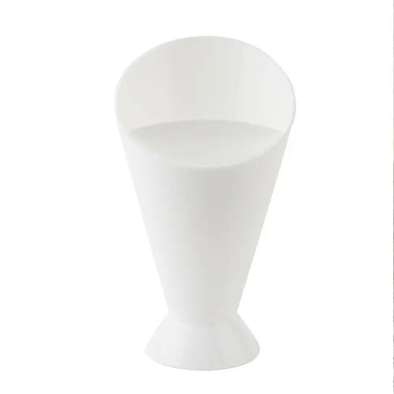 

Kitchen Potato Tool Tableware 2 in 1 French Fry Cone with Dipping Jam Cup Cup Assorted Cone Chips Dip Sauce Ketchup J9W0