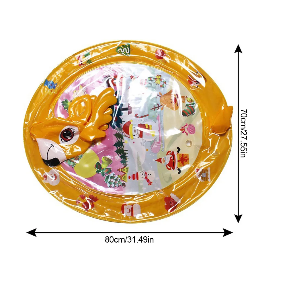 

Baby Water Mat Inflatable Cushion Infant Toddler Water Play Mat Infant Water Spray Pad Toddler Activity Playmat Center Playmat