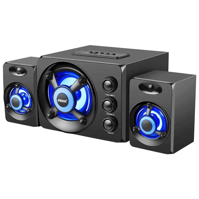 SADA D 208 3 в 1 наборы Adio Bluetooth 2 канальный бас светодиодный светильник компьютерный