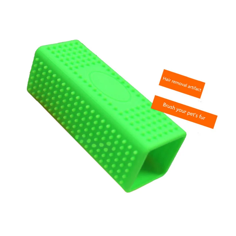 Силиконовая клейкая щетка для удаления шерсти домашних животных очистки массажа