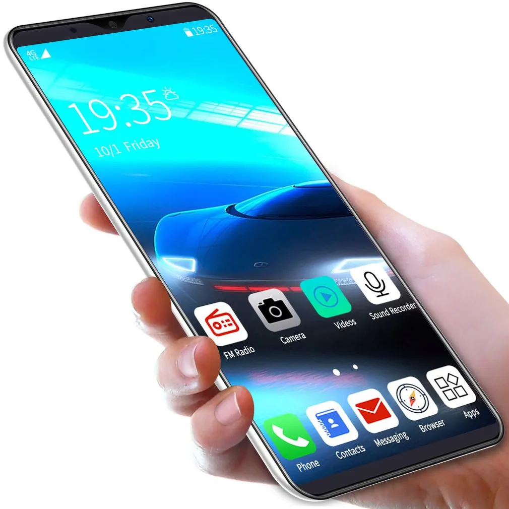 

5,72 дюймов S10 полный Экран смартфон общая прямая профиль двойная sim-карта, двойной режим ожидания реальный отпечаток пальца разблокировка те...