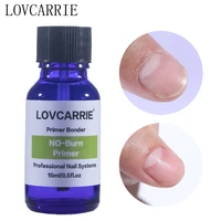 lovcarrie nail primer dehydrator prep base for gel polish 15ml professional nails bonder no burn bond acrylic gellak nail art