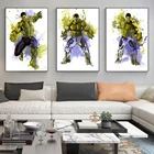 Абстрактная картина из комиксов Marvel, супергерой, злой, Халк, холст, акварель, художественная живопись, украшения для гостиной, детской комнаты, роспись