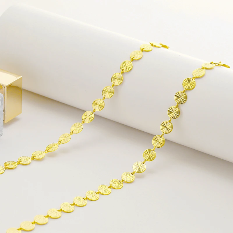 

YEYULIN 1m Gold Color Plated Necklace Chains Copper Bulk For DIY Jewelry Findings Making Materials Handmade Supplies