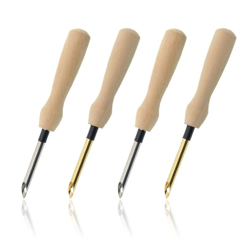 

Knitting Embroidery Pen Weaving Felting Craft Punch Needle Threader Wooden Tool