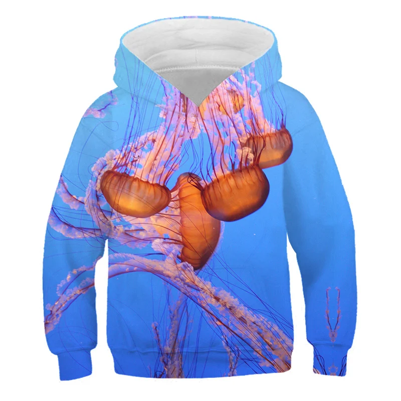 

Толстовка детская с длинным рукавом и 3D-принтом морских организмов