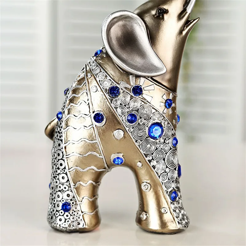 2 шт./компл. Европейская фигурка слона из смолы креативная животного для матери и