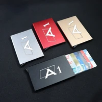 for audi a1 sportback 8xa 8xf 8x1 8xk gba anti theft id credit card holder porte carte thin wallets pocket case accessories