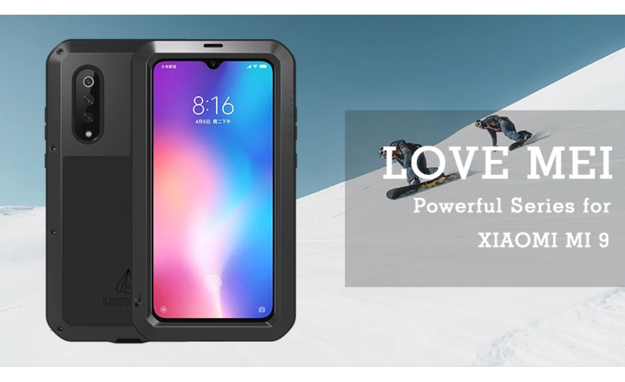 Love Mei для Xiaomi 8 9 Max 2 3 алюминиевый металлический+ Gorilla glass ударное Падение водонепроницаемый чехол для Xiaomi Mix 2 2s