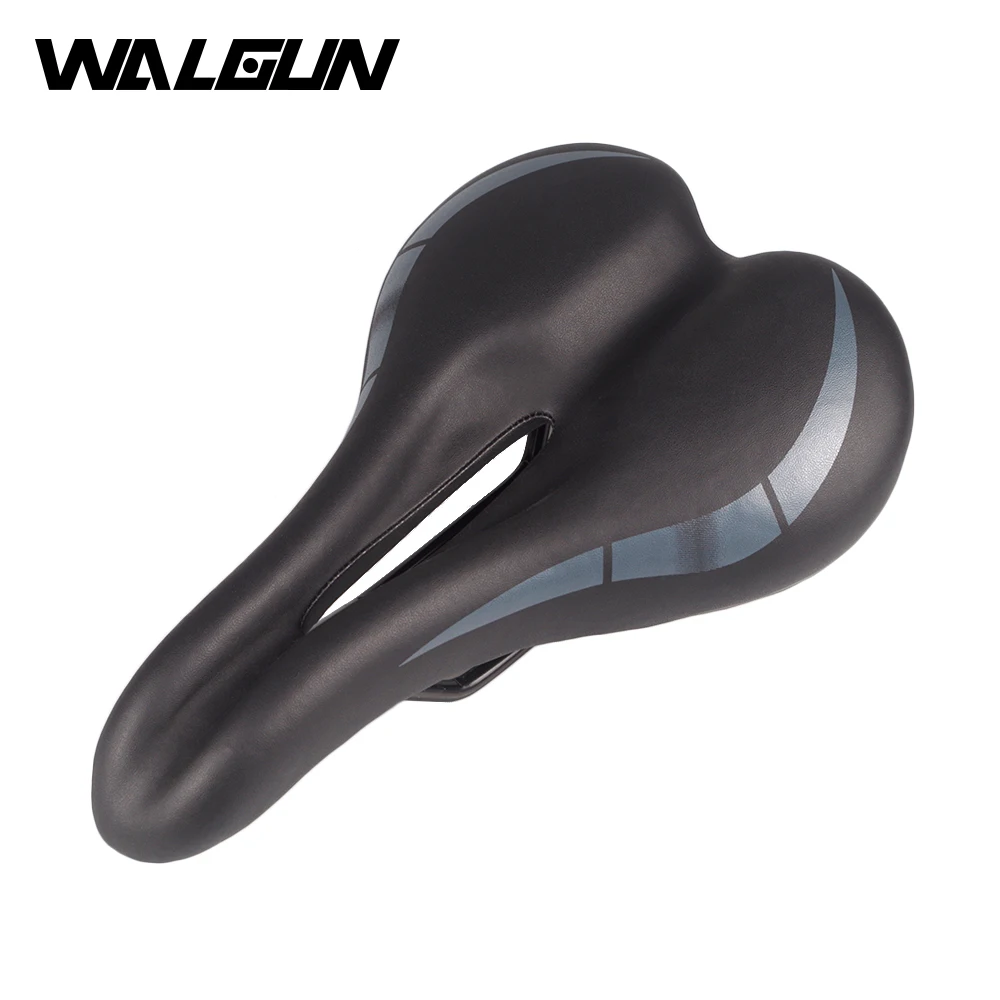

WALGUN Bike Saddle Comfortable MTB/ Road Bicycle Saddle Seat Shock Absorbing Hollow Wide Bicycle Seat Cycling seat Accessories