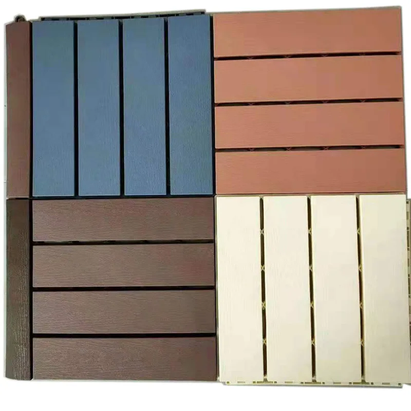 

30X30X2CM Imitation wood grain floor balcony garden outdoor courtyard terrace mosaic anticorrosive floor free shipping