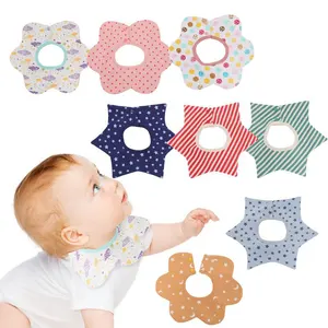 360 градусов вращение детские нагрудники 15 видов хлопок детские нагрудники-шарфы прокладочная салфетка бандана слюни нагрудники для новорожденных, для маленьких мальчиков младенец, девочка, малыш