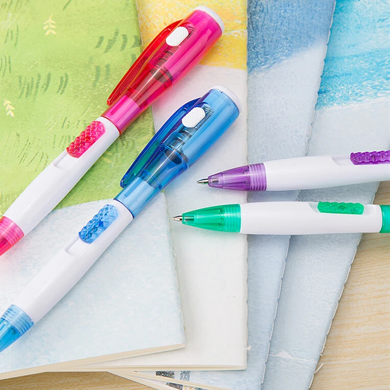 

Creative Stationery Lanyard Notes LED Light Ballpoint Pen Gift For Students Kids