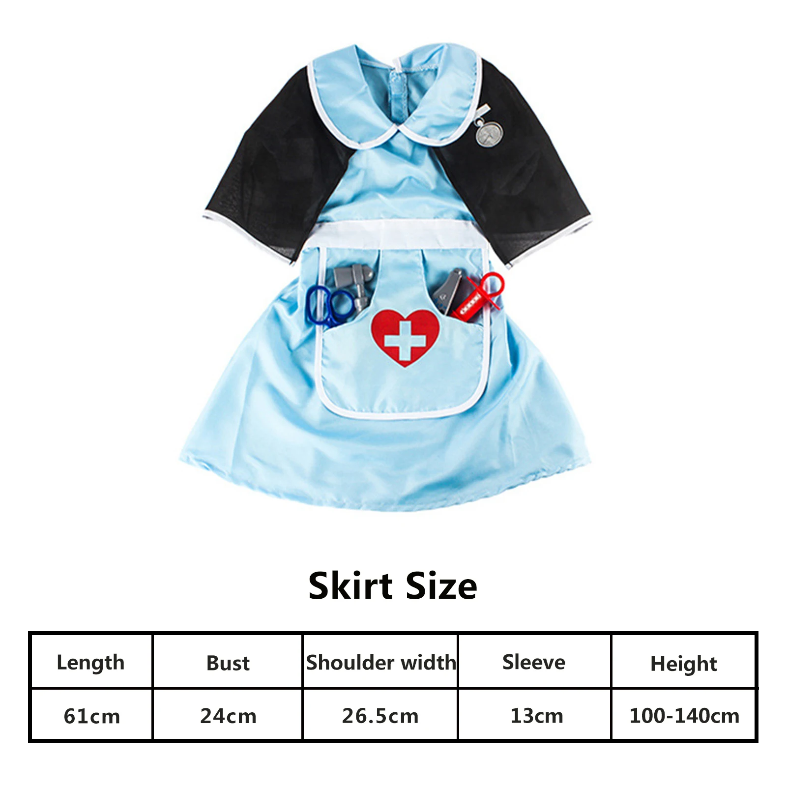 

Children Doctor Role Play Costume Dress-Up Set Nurse Lab Coat Medical Kit Cosplay Fun Toys For Children In Childhood Toys