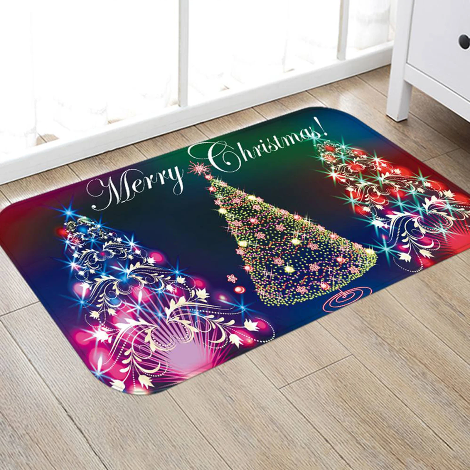 Рождественский современный ковер для гостиной кухонный коврик настенный