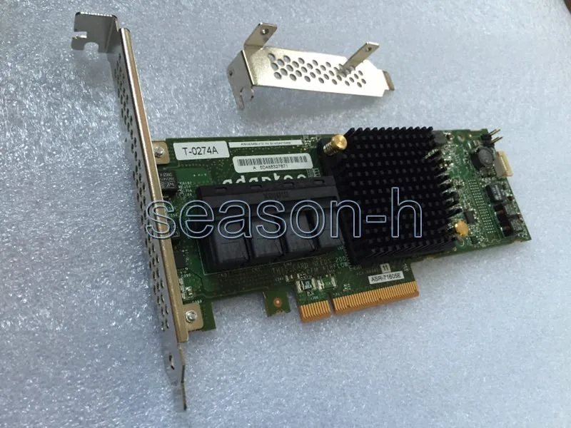 

ADAPTEC ASR-71605E 6GB/S PCI-E 256MB SATA SAS RAID CONTROLLER CARD 2274500-R