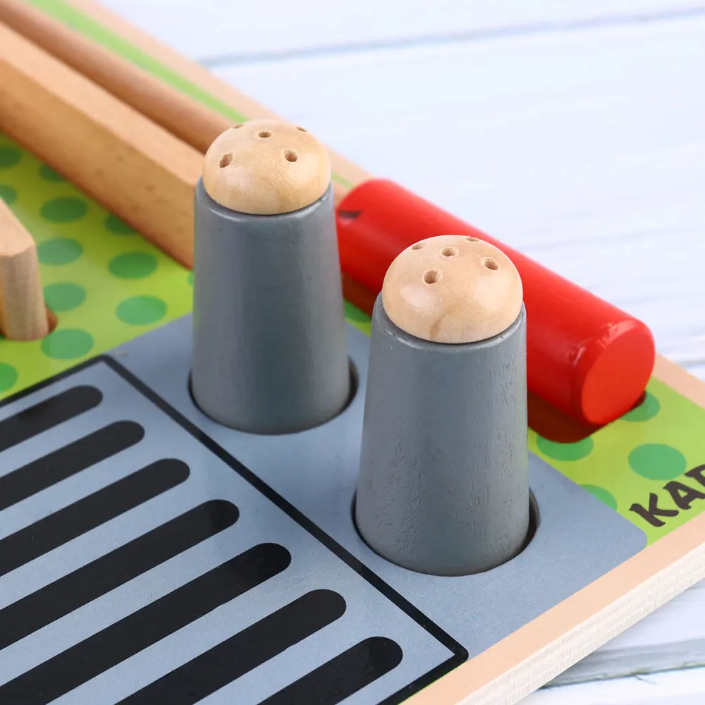 

Kid Barbecue Wooden Emulational Barbecue String Children's Educational Toys for Girl Boy (Pairing Board)