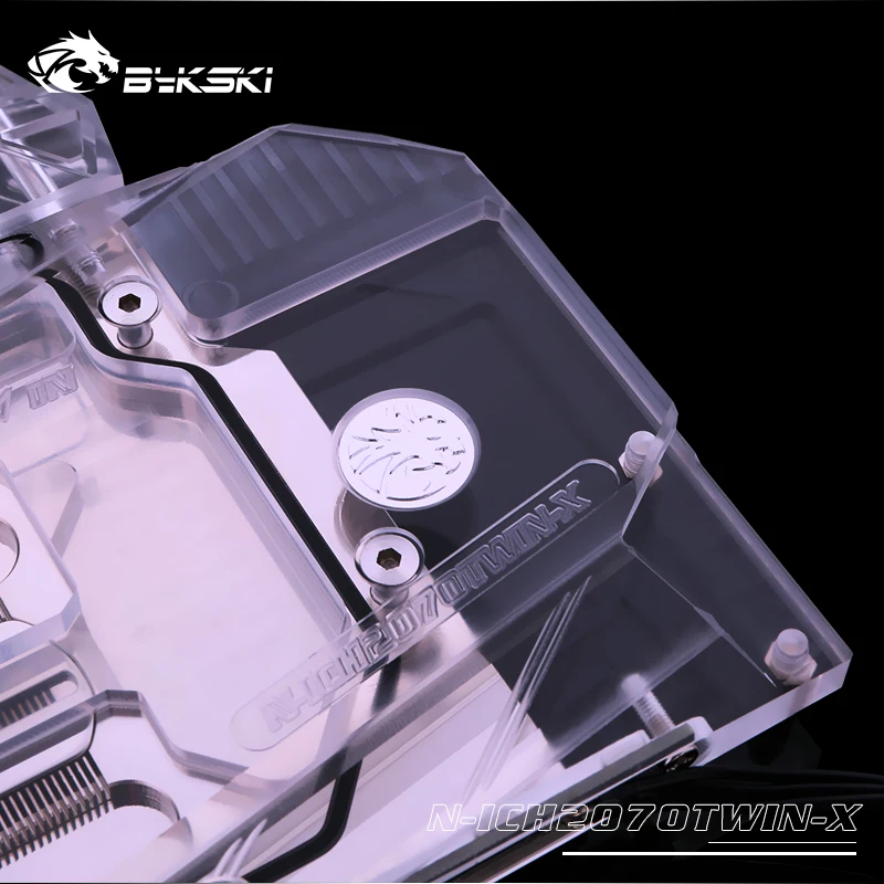 Bykski GPU водный блок для INNO3D RTX 2070 Твин х2 2060 супер VGA кулер поддержка оригинальная задняя панель N-ICH2070TWIN-X