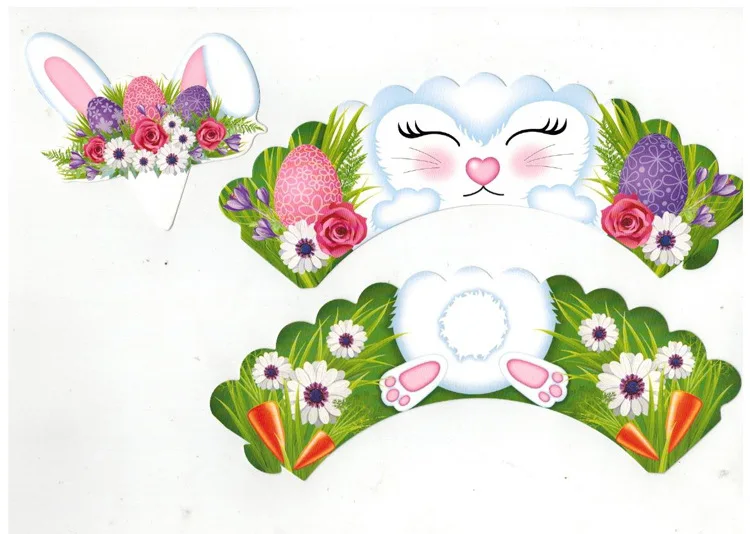 12 шт. декоративные топперы в виде кролика|Товары для украшения тортов| |