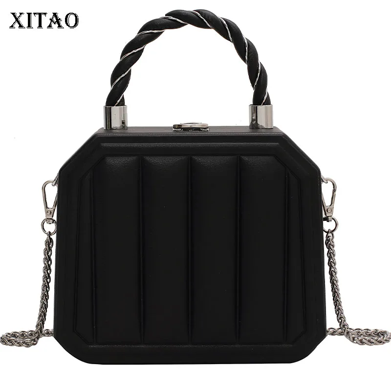 

XITAO Retro Small Bag 2021 New Trendy Fashion One-shoulder Chain Bag Summer All-match 2021 Minority Striped Bag GWJ0020