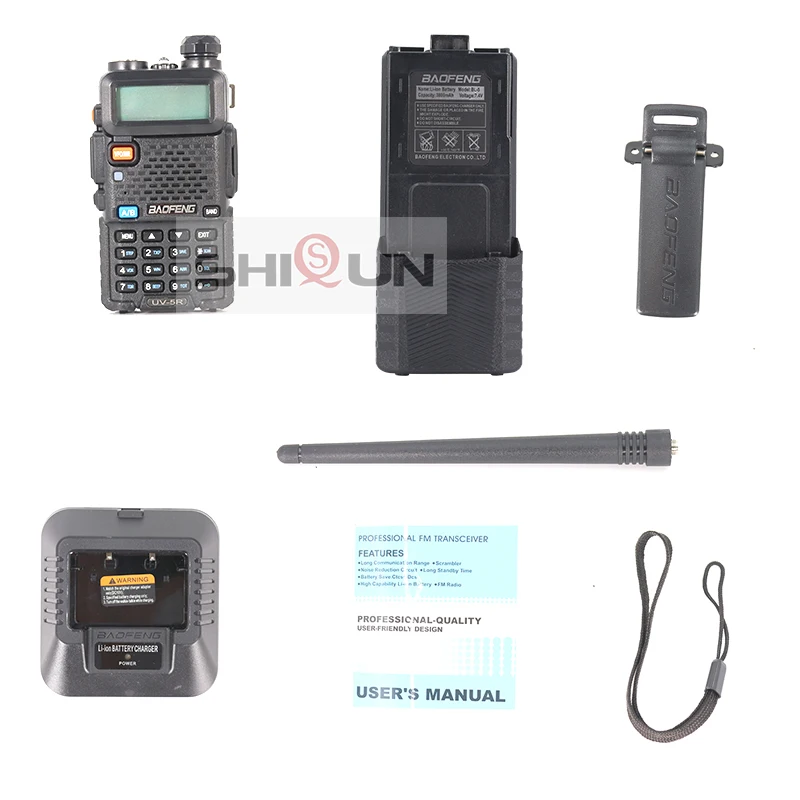 Upgrade 8W Baofeng UV-5R Walkie Talkie 3800mAh Battery Dual Display Dual Band Baofeng UV5R Portable UHF VHF Two Way Radio UV 5R