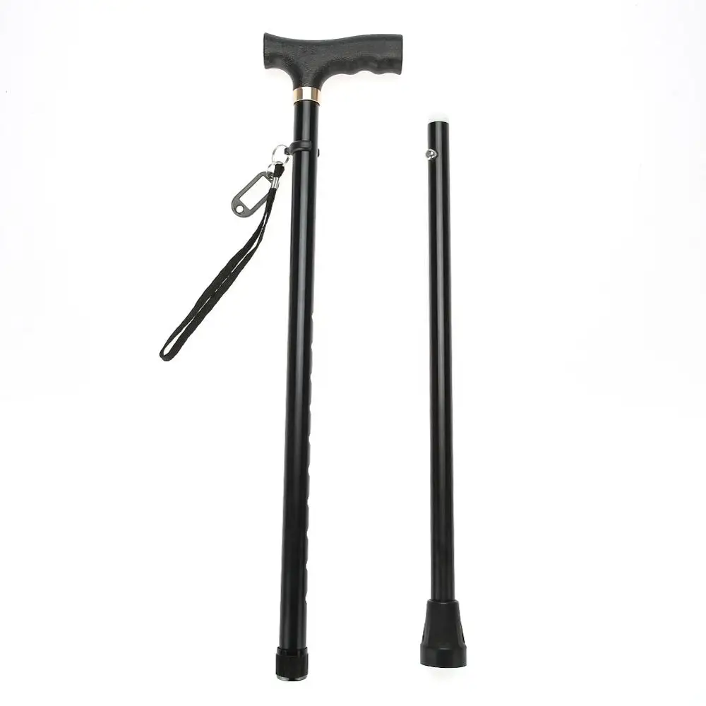 

Aluminum Alloy Folding Walking Cane for Men Women Adjustable Portable Hand Lightweight Walking Stick Crutch for Elderly 67-90cm