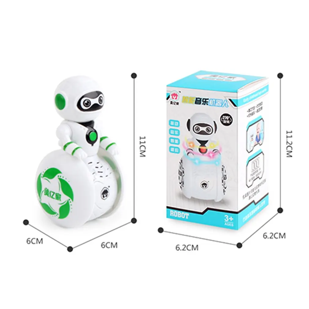 Музыкальный Неваляшка робот для раннего обучения раздвижной звук и светильник