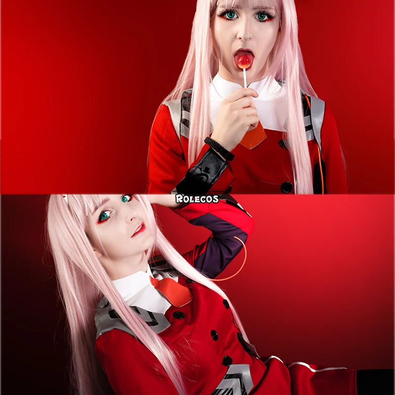 ROLECOS игра Дарлинг ноль два Косплей Костюм Платье Дарлинг в the FRANXX 02 Косплей Костюм женский для косплея сексуальное платье повязка на голову