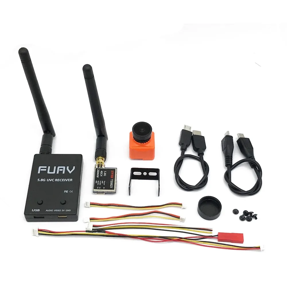 Готовый к использованию 5 8G FPV приемник UVC видео Downlink OTG VR Android Phone + 200/600 мВт