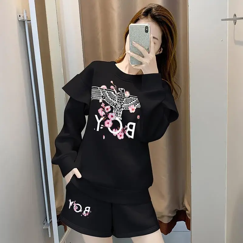

Foreign style vests Outfits women's 2021 fashion spring new small spring and autumn with shorts two-piece set high