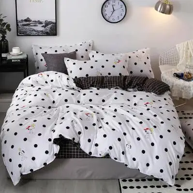 AS Juwenin Home одеяло из микрофибры комплект 1 шт. пододеяльник 1 шт. простыня комплект 2 шт. наволочка Полный/queen/King Размеры постельные принадлежности - Цвет: AS
