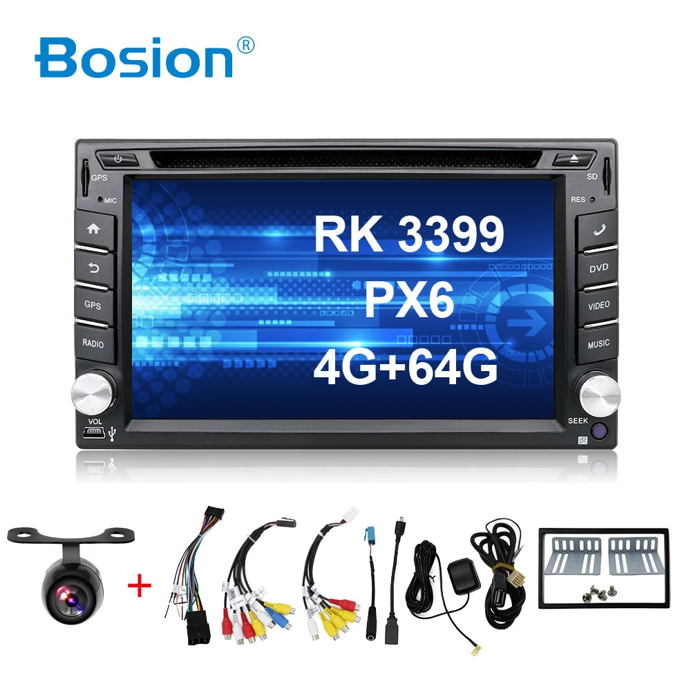PX6 4G+ 64G 2 Din Android для NISSAN QASHQAI Tiida автомобильный аудио стерео радио gps tv BT 3g WiFi dvd универсальная поддержка рулевого колеса