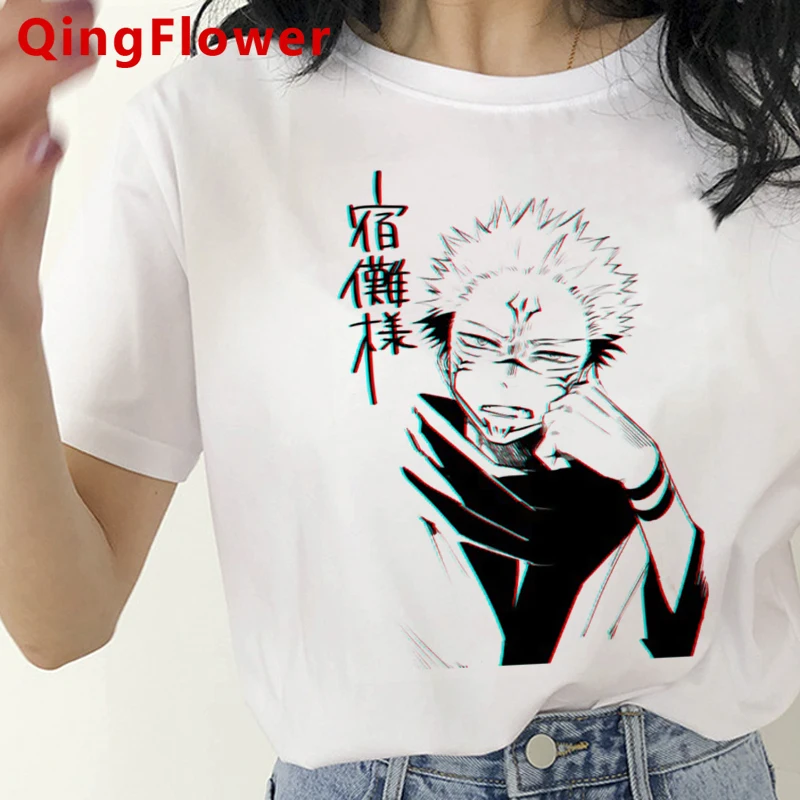 

Jujutsu Kaisen Gojo Satoru Yuji Itadori clothes women harajuku kawaii graphic tees women aesthetic tshirt tumblr white t shirt